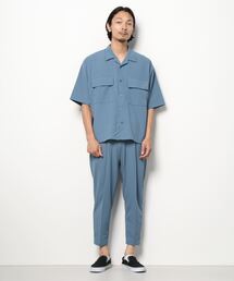 G.NINE（ジーナイン）の「【Bling leads】セットアップ商品＊梨地オープンカラーシャツ＆イージーテーパードパンツ（セットアップ）」