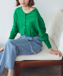 titivate | ｸﾙｰﾈｯｸﾗｲﾄﾆｯﾄｶｰﾃﾞｨｶﾞﾝ(カーディガン/ボレロ)