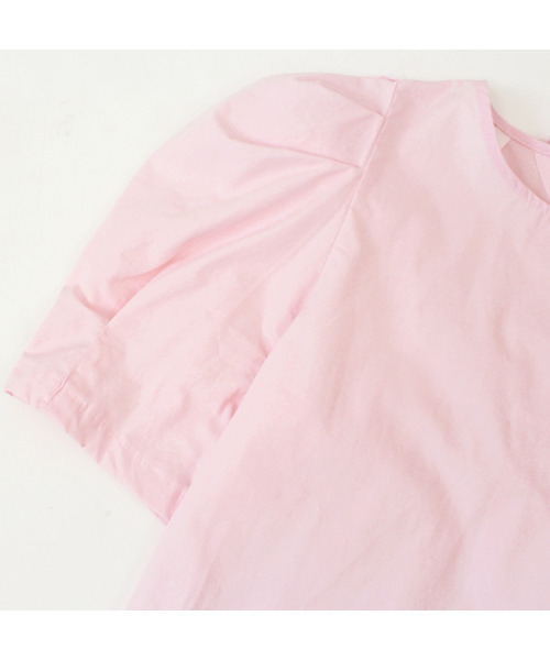 MODE ROBE（モードローブ）の「バックギャザーリボンパフショルダ―トップス（Tシャツ/カットソー・レディース・ホワイト/ブラック/ピンク・FREE）」の17枚目の写真