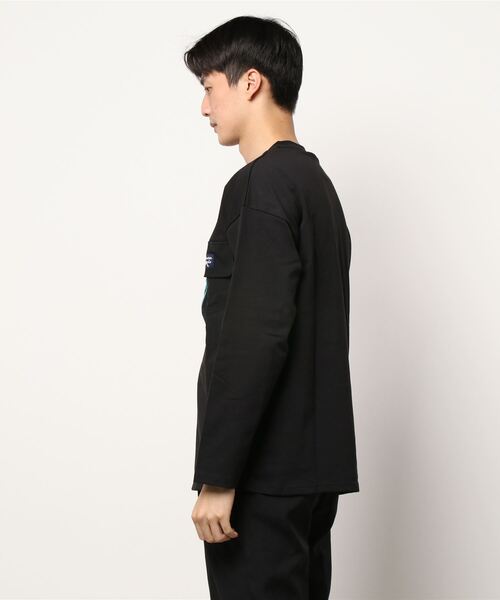 Mountain Mania(マウンテンマニア)の「【Mountain Mania】POKET LONG T-SHIRTS/ロングTシャツ/メンズ(Tシャツ/カットソー・メンズ・ブラック/グリーン/ホワイト/ライトブラウン・L/XL/M)」の6枚目の写真