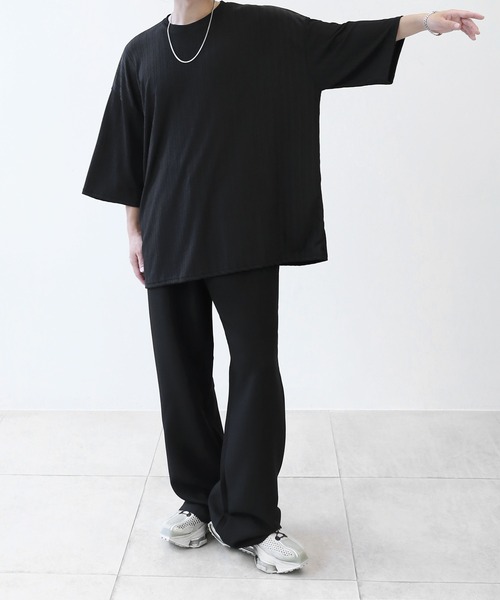 minsobi(ミンソビ)の「ルーズシルエットTシャツ ビッグシルエットベーシックトップス(Tシャツ/カットソー・メンズ・ホワイト/ブラック・FREE)」の17枚目の写真