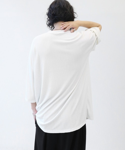 minsobi(ミンソビ)の「ルーズシルエットTシャツ ビッグシルエットベーシックトップス(Tシャツ/カットソー・メンズ・ホワイト/ブラック・FREE)」の12枚目の写真