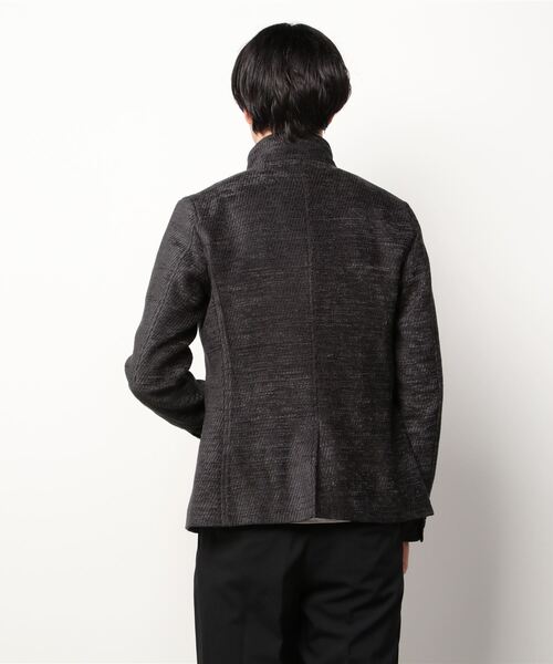 TORNADO MART（トルネードマート）の「Zero by TORNADO MART∴カルゼモールスタンドジャケット（テーラードジャケット・メンズ・チャコールグレー/ライトグレー/ブラック・MEDIUM/LARGE）」の5枚目の写真