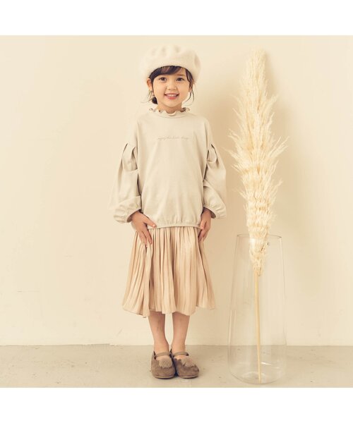 apres les cours（アプレレクール）の「フェルトベレー帽（ハンチング/ベレー帽・キッズ・ベージュ/ブラウン/チャコール・50/54/58）」の7枚目の写真