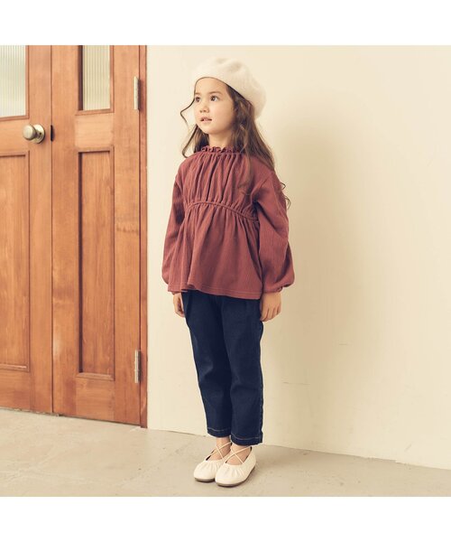 apres les cours（アプレレクール）の「フェルトベレー帽（ハンチング/ベレー帽・キッズ・ベージュ/ブラウン/チャコール・50/54/58）」の8枚目の写真