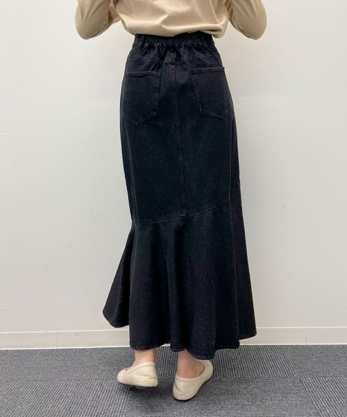 EPIMI E'PIMMY（エピミエピミー）の「デニムマーメイドスカート（デニムスカート・レディース・ブラック/ネイビー/ブルー/ピンクベージュ・MEDIUM）」の18枚目の写真