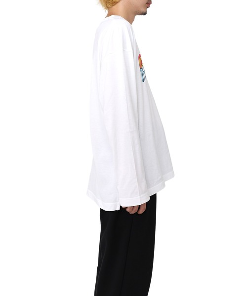 MYne(マイン)の「【MYne】"THE HIPPEST TRIPA"プリンテッドロングスリーブ Tシャツ/"THE HIPPEST TRIPA" Printed L/S T-shirt(Tシャツ/カットソー・メンズ・ホワイト/ブラック・S/L/M)」の5枚目の写真