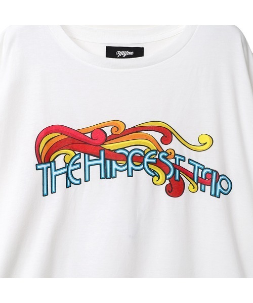 MYne(マイン)の「【MYne】"THE HIPPEST TRIPA"プリンテッドロングスリーブ Tシャツ/"THE HIPPEST TRIPA" Printed L/S T-shirt(Tシャツ/カットソー・メンズ・ホワイト/ブラック・S/L/M)」の11枚目の写真