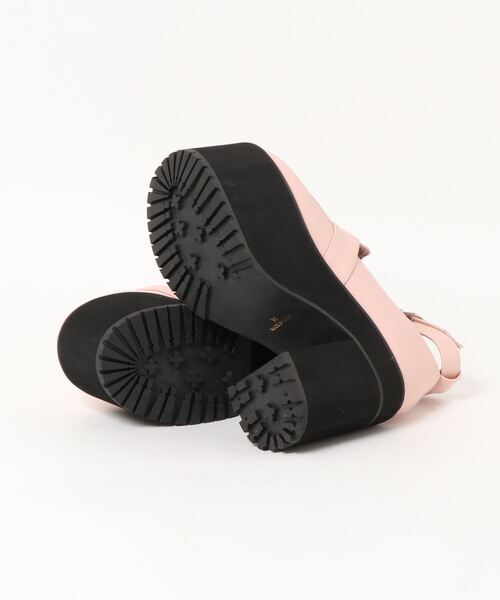 Ank Rouge（アンクルージュ）の「ビジューリボン厚底シューズ（パンプス・レディース・ブラック/ピンク・L/M）」の4枚目の写真