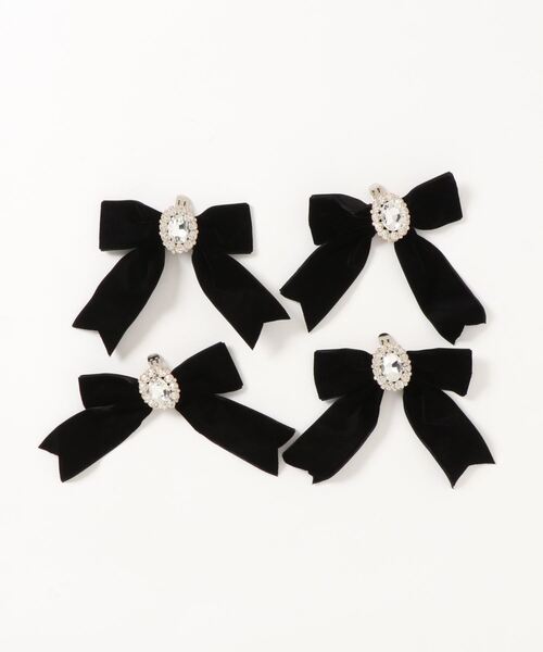 Ank Rouge（アンクルージュ）の「ビジューリボン厚底シューズ（パンプス・レディース・ブラック/ピンク・L/M）」の3枚目の写真