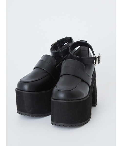 Ank Rouge（アンクルージュ）の「ビジューリボン厚底シューズ（パンプス・レディース・ブラック/ピンク・L/M）」の11枚目の写真