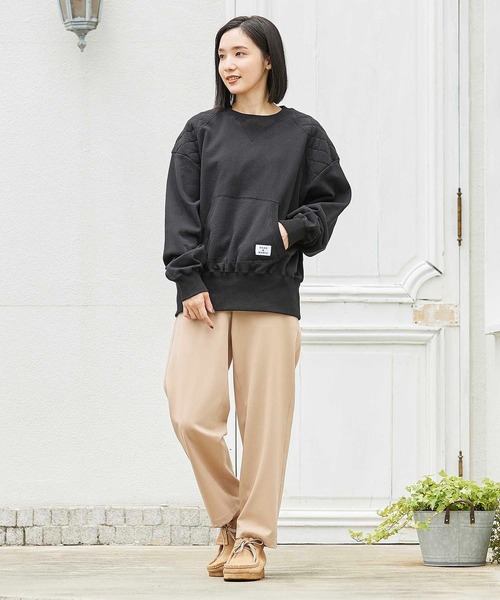 SILAS（サイラス）の「QUILTED SWEAT TOP キルティング スウェットトップ サイラス（スウェット・レディース・ネイビー/ブラック/オフホワイト・ONE SIZE）」の18枚目の写真