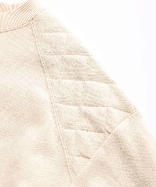 SILAS（サイラス）の「QUILTED SWEAT TOP キルティング スウェットトップ サイラス（スウェット・レディース・ネイビー/ブラック/オフホワイト・ONE SIZE）」の11枚目の写真