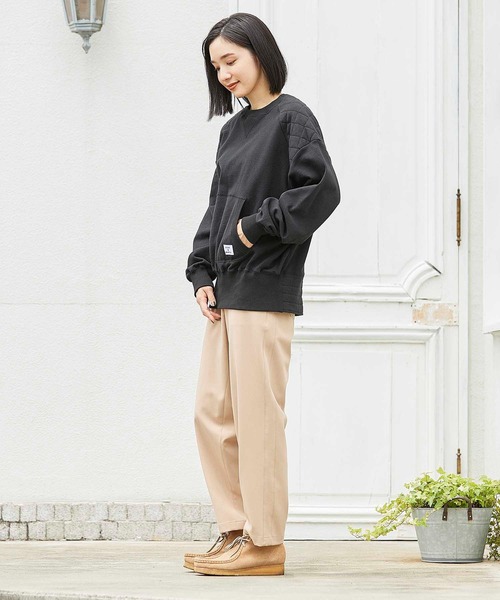 SILAS（サイラス）の「QUILTED SWEAT TOP キルティング スウェットトップ サイラス（スウェット・レディース・ネイビー/ブラック/オフホワイト・ONE SIZE）」の17枚目の写真