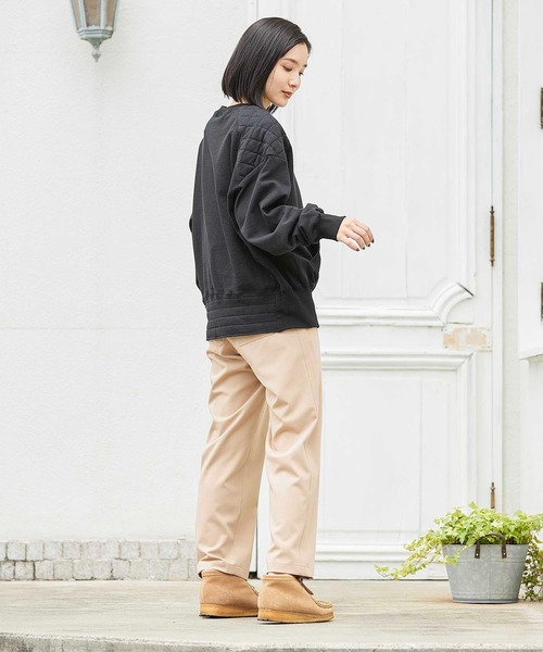 SILAS（サイラス）の「QUILTED SWEAT TOP キルティング スウェットトップ サイラス（スウェット・レディース・ネイビー/ブラック/オフホワイト・ONE SIZE）」の12枚目の写真