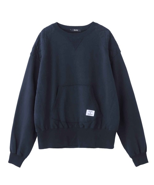 SILAS（サイラス）の「QUILTED SWEAT TOP キルティング スウェットトップ サイラス（スウェット・レディース・ネイビー/ブラック/オフホワイト・ONE SIZE）」の6枚目の写真