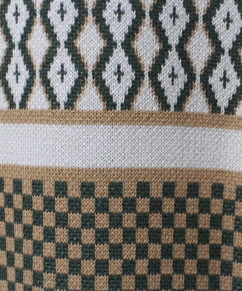 one way（ワンウェイ）の「【oneway】ジャガードオーバーニット（ベスト・レディース・ブラック/ライトグリーン/ライトブラウン・FREE）」の11枚目の写真