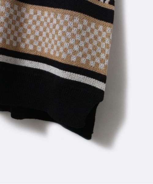 one way（ワンウェイ）の「【oneway】ジャガードオーバーニット（ベスト・レディース・ブラック/ライトグリーン/ライトブラウン・FREE）」の8枚目の写真