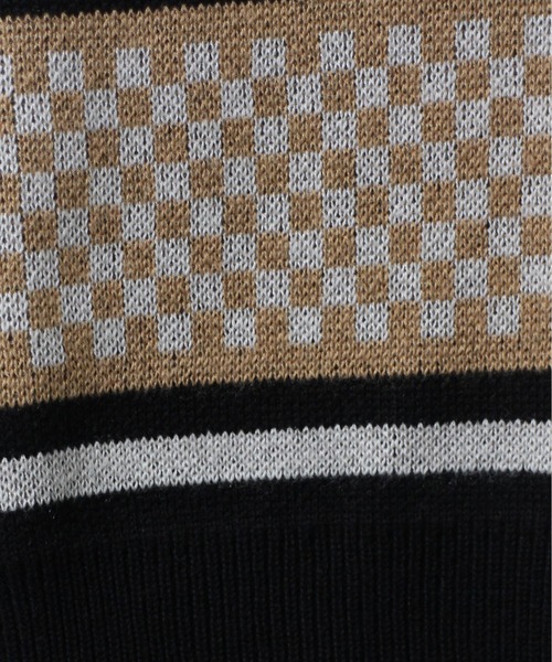 one way（ワンウェイ）の「【oneway】ジャガードオーバーニット（ベスト・レディース・ブラック/ライトグリーン/ライトブラウン・FREE）」の6枚目の写真