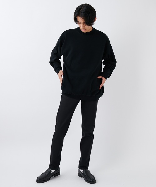 CIAOPANIC(チャオパニック)の「ミラノリブモックネックニット/ハイネックニット(ニット/セーター・メンズ・ブラック/グリーン・マルチサイズ)」の8枚目の写真