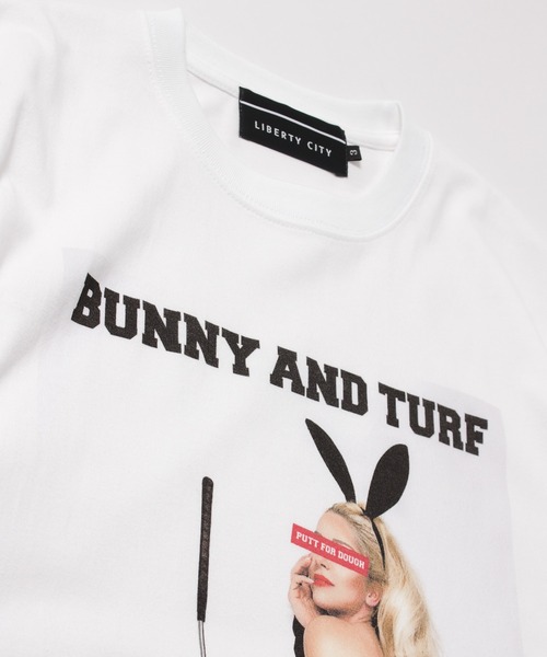 LIBERTY CITY（リバティシティ）の「【LIBERTY CITY/リバティーシティ】 [BUNNY&TURF] Tシャツ（Tシャツ/カットソー・メンズ・ブラック/ホワイト・2/4/3）」の8枚目の写真