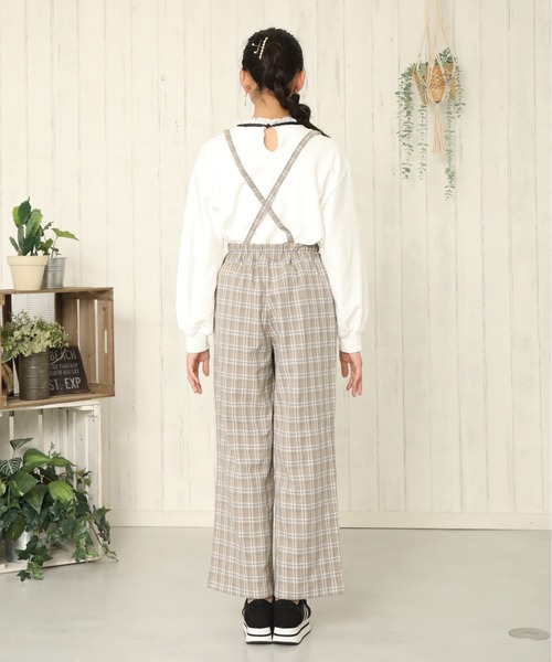 PINKHUNT(ピンクハント)の「PINKHUNT ネックレイヤードテディベアトレーナー 5852K(スウェット・キッズ・ホワイト/ベージュ・120cm/150cm/160cm/130cm/140cm)」の9枚目の写真