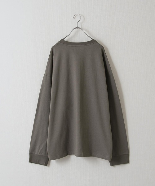 ZIP FIVE（ジップファイブ）の「【ZIP FIVE】【USAコットン】【8oz】バルーンスリーブビッグシルエット 高密度ヘビーウェイトロング長袖Tシャツ（Tシャツ/カットソー・メンズ・ブラック/チャコール/ホワイト・LARGE/MEDIUM）」の5枚目の写真