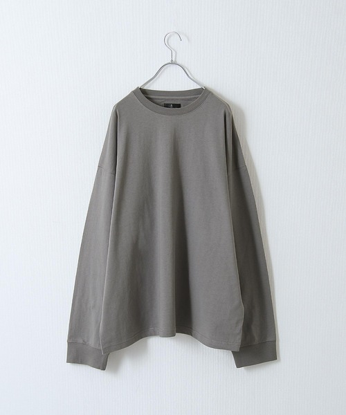 ZIP FIVE（ジップファイブ）の「【ZIP FIVE】【USAコットン】【8oz】バルーンスリーブビッグシルエット 高密度ヘビーウェイトロング長袖Tシャツ（Tシャツ/カットソー・メンズ・ブラック/チャコール/ホワイト・LARGE/MEDIUM）」の17枚目の写真