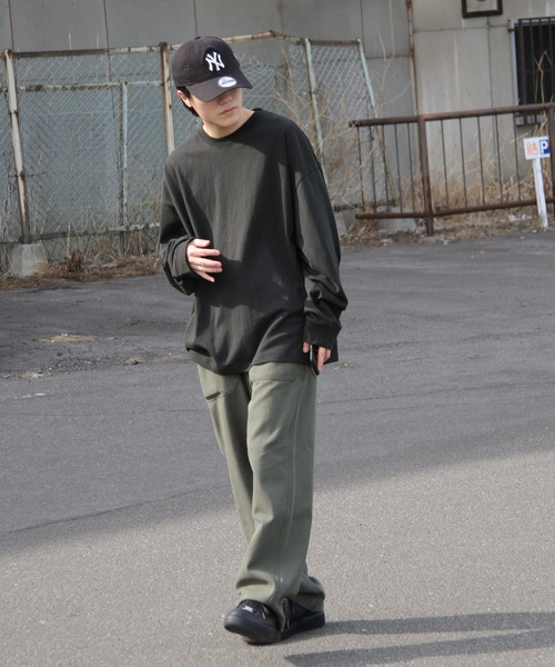 ZIP FIVE（ジップファイブ）の「【ZIP FIVE】【USAコットン】【8oz】バルーンスリーブビッグシルエット 高密度ヘビーウェイトロング長袖Tシャツ（Tシャツ/カットソー・メンズ・ブラック/チャコール/ホワイト・LARGE/MEDIUM）」の10枚目の写真