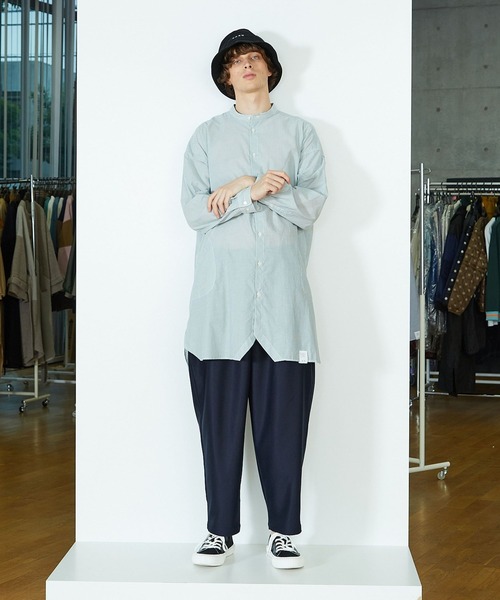 FRAPBOIS（フラボア）の「PARK ストライプロングシャツ（シャツ/ブラウス・レディース・ブルー/グリーン・1/2）」の17枚目の写真