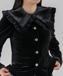 yuw | VELOUR COLLAR　229466(付け襟)