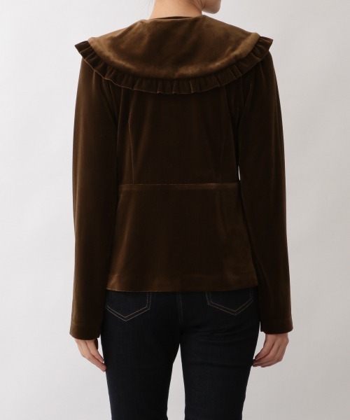 yuw（ユウ）の「VELOUR COLLAR　229466（付け襟・レディース・ブラック/ブラウン・FREE）」の6枚目の写真