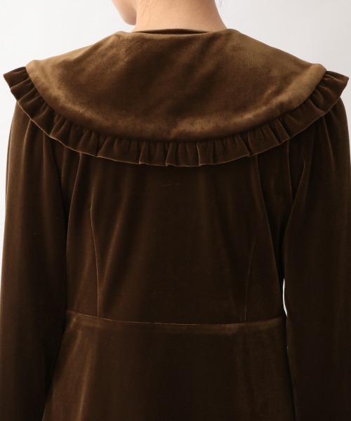 yuw（ユウ）の「VELOUR COLLAR　229466（付け襟・レディース・ブラック/ブラウン・FREE）」の8枚目の写真