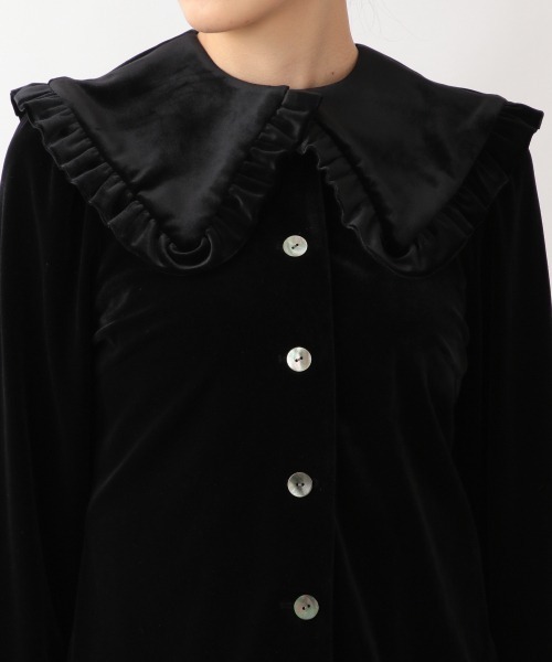 yuw（ユウ）の「VELOUR COLLAR　229466（付け襟・レディース・ブラック/ブラウン・FREE）」の9枚目の写真