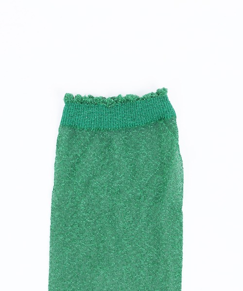 WC(ダブル シー)の「ラメソックス(ソックス/靴下・レディース・ブラック/シルバー/オレンジ/グリーン・FREE)」の7枚目の写真