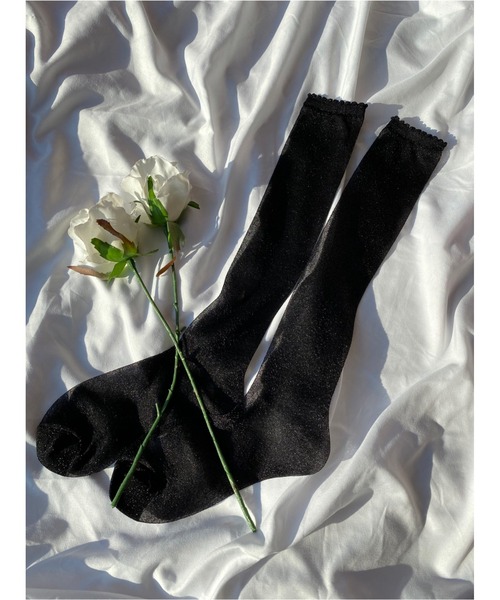 WC(ダブル シー)の「ラメソックス(ソックス/靴下・レディース・ブラック/シルバー/オレンジ/グリーン・FREE)」の13枚目の写真