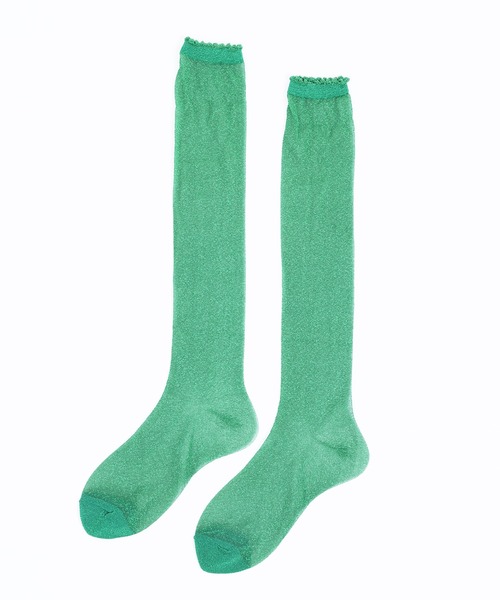 WC(ダブル シー)の「ラメソックス(ソックス/靴下・レディース・ブラック/シルバー/オレンジ/グリーン・FREE)」の5枚目の写真