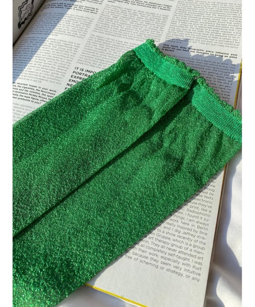 WC(ダブル シー)の「ラメソックス(ソックス/靴下・レディース・ブラック/シルバー/オレンジ/グリーン・FREE)」の17枚目の写真