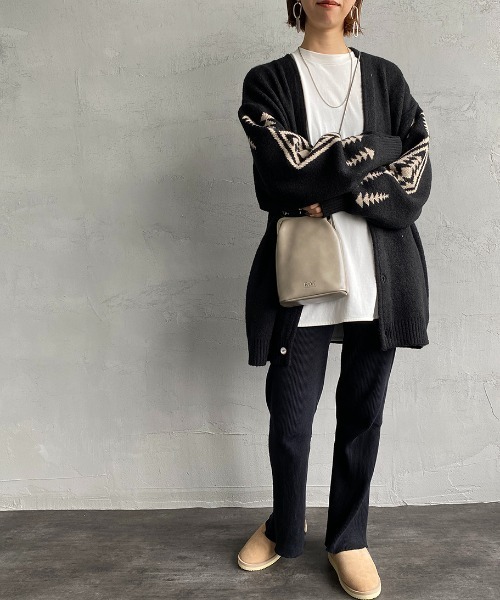 PENDLETON（ペンドルトン）の「[PENDLETON/ペンドルトン] Vネック ニットカーディガン（カーディガン/ボレロ・レディース・ブラック系2/ブラック系1・L/M）」の13枚目の写真