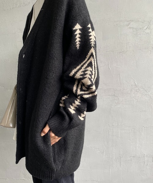 PENDLETON（ペンドルトン）の「[PENDLETON/ペンドルトン] Vネック ニットカーディガン（カーディガン/ボレロ・レディース・ブラック系2/ブラック系1・L/M）」の15枚目の写真