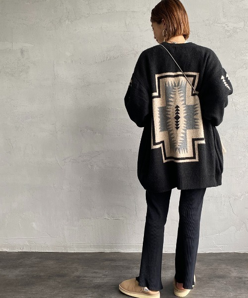 PENDLETON（ペンドルトン）の「[PENDLETON/ペンドルトン] Vネック ニットカーディガン（カーディガン/ボレロ・レディース・ブラック系2/ブラック系1・L/M）」の22枚目の写真