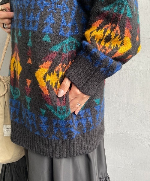 PENDLETON（ペンドルトン）の「[PENDLETON/ペンドルトン] Vネック ニットカーディガン（カーディガン/ボレロ・レディース・ブラック系2/ブラック系1・L/M）」の20枚目の写真