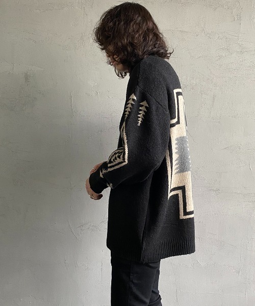 PENDLETON（ペンドルトン）の「[PENDLETON/ペンドルトン] Vネック ニットカーディガン（カーディガン/ボレロ・レディース・ブラック系2/ブラック系1・L/M）」の9枚目の写真