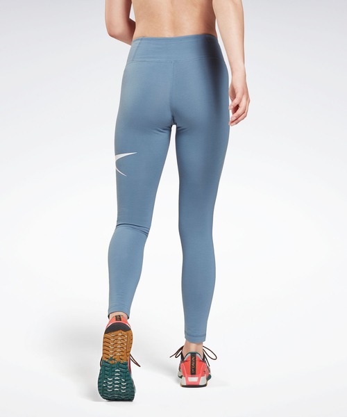 Reebok(リーボック)の「トレーニング エッセンシャルズ ベクター タイツ / Training Essentials Tights(レギンス/スパッツ・レディース・ライトブルー/ブラック・MEDIUM/X-LARGE/X-SMALL)」の8枚目の写真