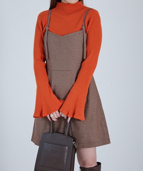 Heather（ヘザー）の「ソデフレアピタニット  239617（ニット/セーター・レディース・ブラック/オレンジ/オフホワイト/ブルー・FREE）」の16枚目の写真