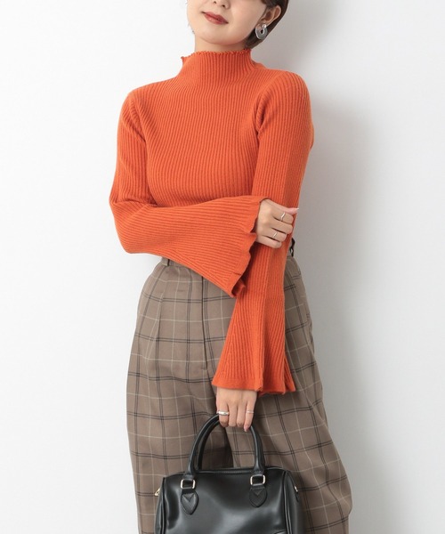 Heather（ヘザー）の「ソデフレアピタニット  239617（ニット/セーター・レディース・ブラック/オレンジ/オフホワイト/ブルー・FREE）」の19枚目の写真