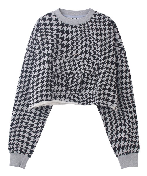 X-girl(エックスガール)の「CARGO POCKET SWEAT TOP(スウェット・レディース・ブラック/オレンジ/アッシュ・M/S)」の7枚目の写真