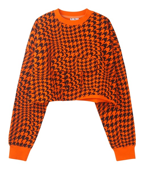 X-girl(エックスガール)の「CARGO POCKET SWEAT TOP(スウェット・レディース・ブラック/オレンジ/アッシュ・M/S)」の5枚目の写真