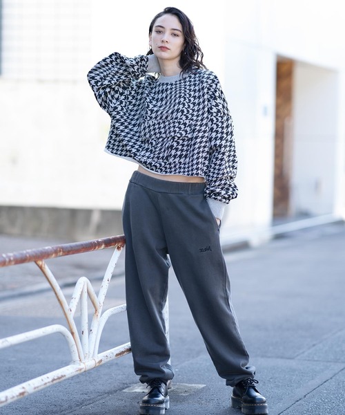 X-girl(エックスガール)の「CARGO POCKET SWEAT TOP(スウェット・レディース・ブラック/オレンジ/アッシュ・M/S)」の20枚目の写真