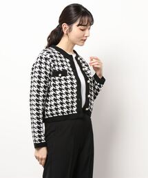 千鳥柄カーディガン